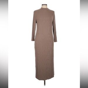 A New Day Brown Turtleneck Long Sleeve Sweater Dress